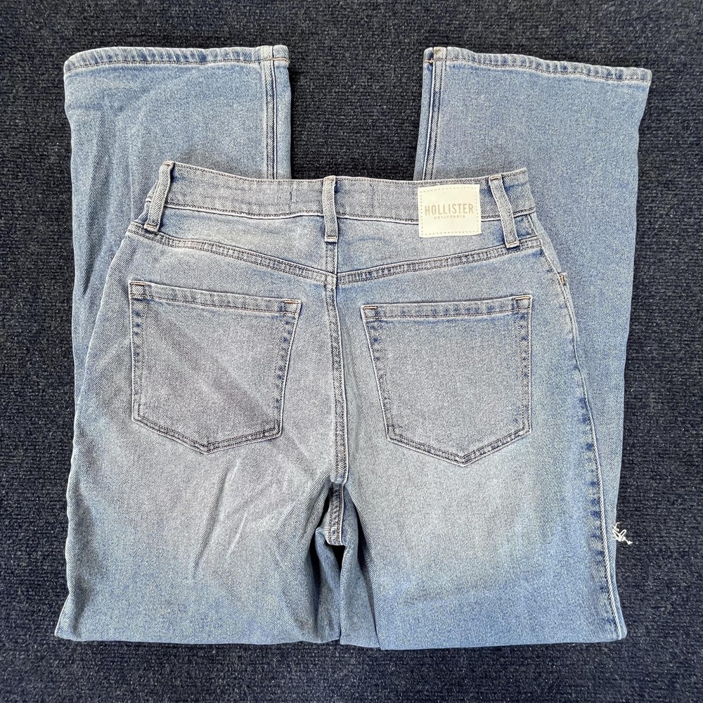 Hollister Jeans Womens 28 Ultra High Rise Dad Jean Light Wash Distressed 28x29